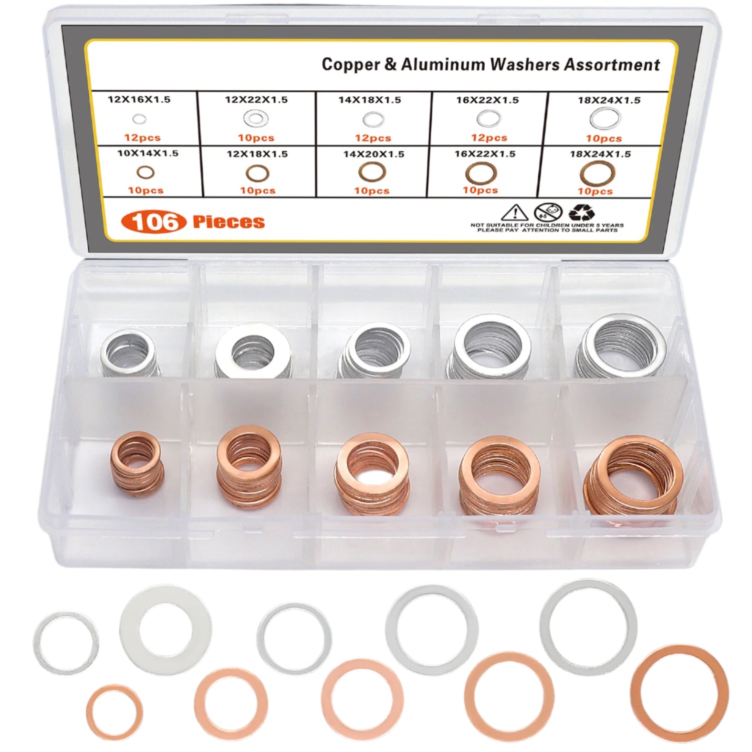 Copper and Aluminum Crush Wahser