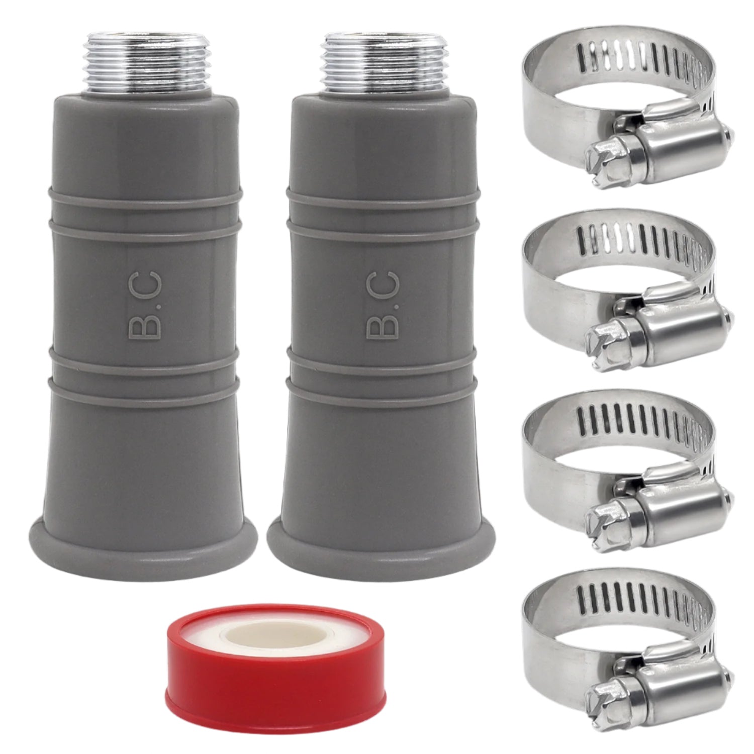 Silicone Hose Adapter with Clamp