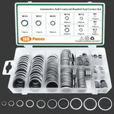 169 PCS Automotive Self-Centered Bonded Seal/Gasket Assortment