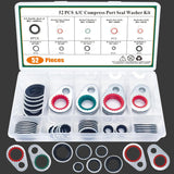 52 PCS A/C System Compressor Gasket Seals Air Conditioning Compressor Port Seal Washer Kit