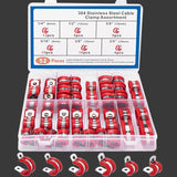 52pcs P Clips Hose Clamp