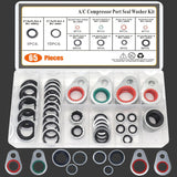 65 PCS A/C System Compressor HNBR Gasket Seals Air Conditioning Compressor Port Seal Washer Kit