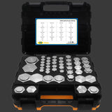 76 PCS ORFS Master Industrial Hydraulic Cap and Plug, Hose Tube and Pipe Fitting Kit Cap and Plug Kit, Heavy Duty O Ring Assortment Kit, Precision Threading in ORFS Sizes 4 6 8 10 12 16 20 24