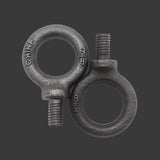 Lifting Shoulder Eye Bolt 3/8"-18 2 Pcs, Industrial Grade Heavy Duty Forged Steel for Truck Tractor Bucket Use As Towing&Pulling Point
