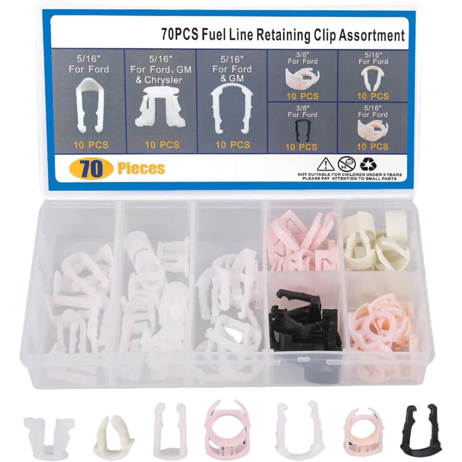 Que Line Clips 70 Pieces Fuel Line Retaining Clip – MuchTools