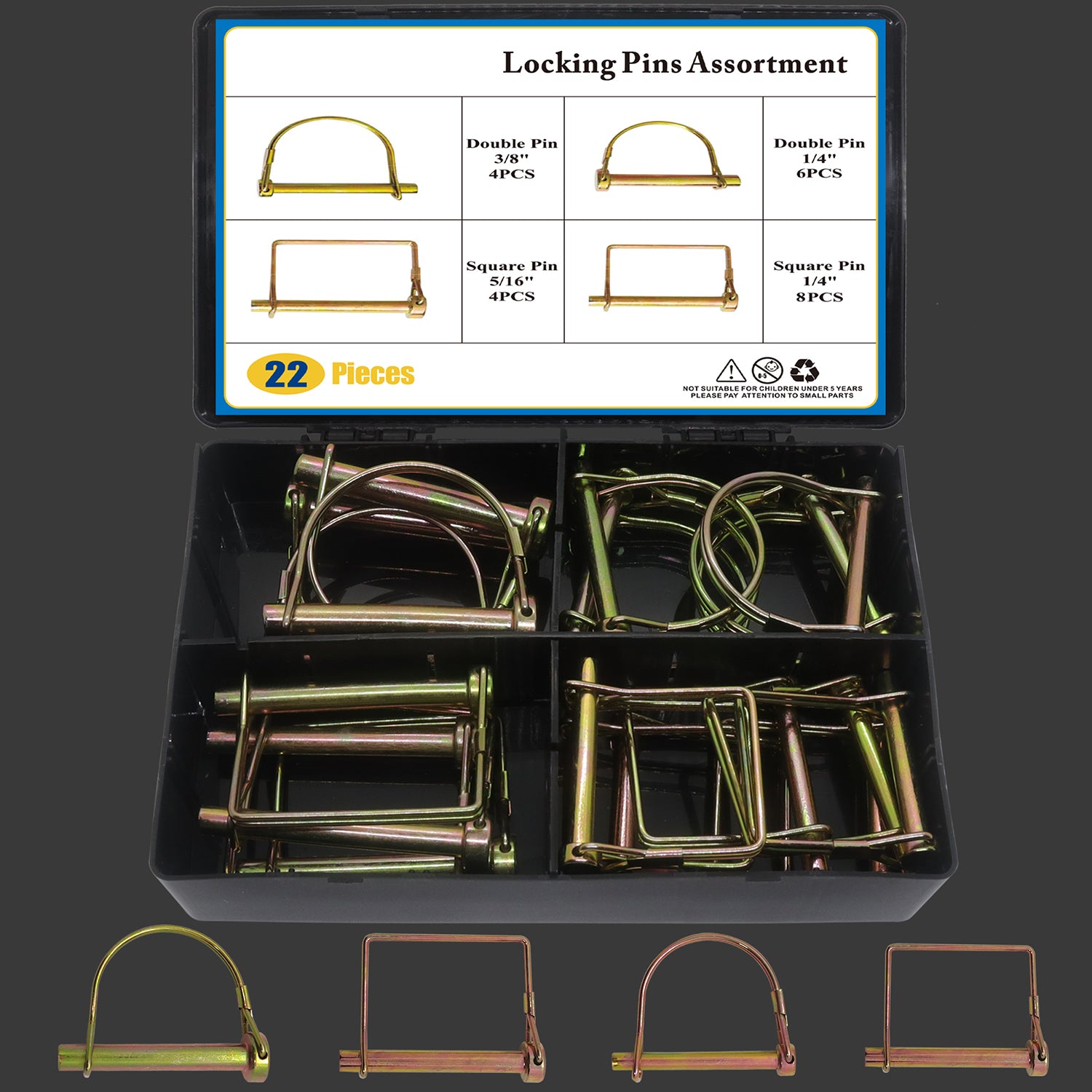 22Pcs Hitch Pin Clip Pins  Attachments