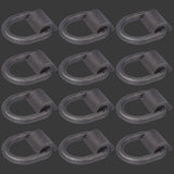 D Ring Tie Down Anchor 1/2 Inch 12000 LBS Weld-On Forged, for Trailer Truck Bed Bracket Enclosed Points Pickup Camper Surface Mount Heavy Duty -12 Pack