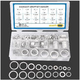 508 pcs Oil Drain Plug Gasket Aluminum Washer Crush Seal Assortment Kit