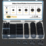 200 PCS Rubber Grommet Assortment
