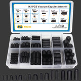143pcs Rubber Vacuum Caps Assortment Kit